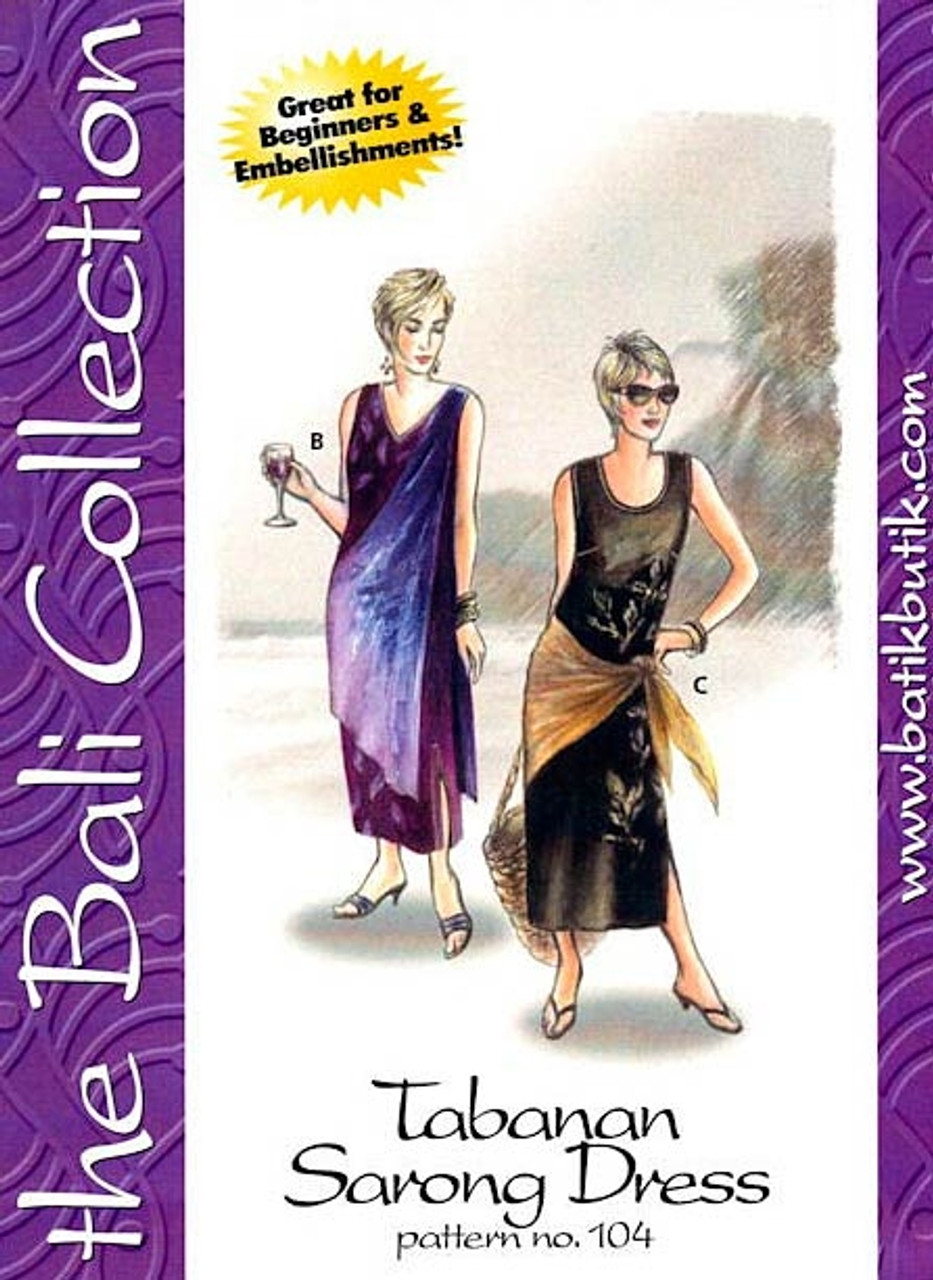 Tabanan Sarong Dress Pattern - Bali Collection - The Sewing Place